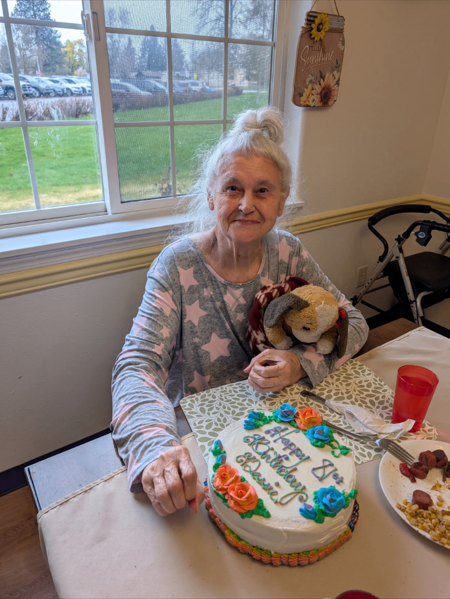 81st birthday celebration by the window