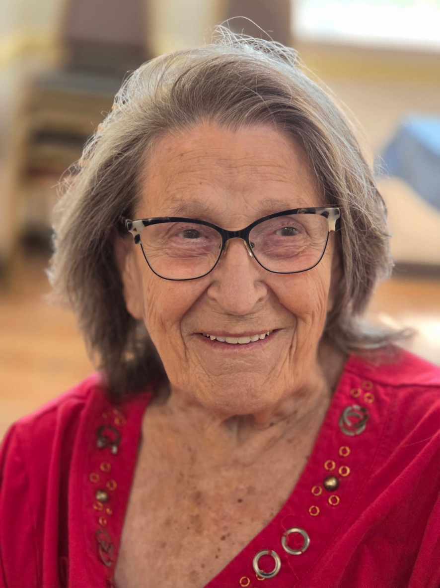 A smiling resident